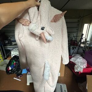 Pink Unicorn Fleece Onesie size M